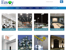 Tablet Screenshot of envoylighting.com